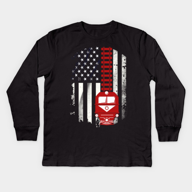 Flag Shirts ShirtTeepublic Kids T Railroad Long Sleeve UVSLqzMpG